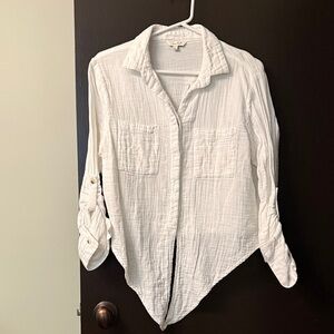 White Button-Up Blouse